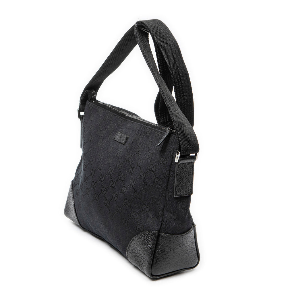 Shoulder Bag Joy Messenger Black Monogrammed Canvas