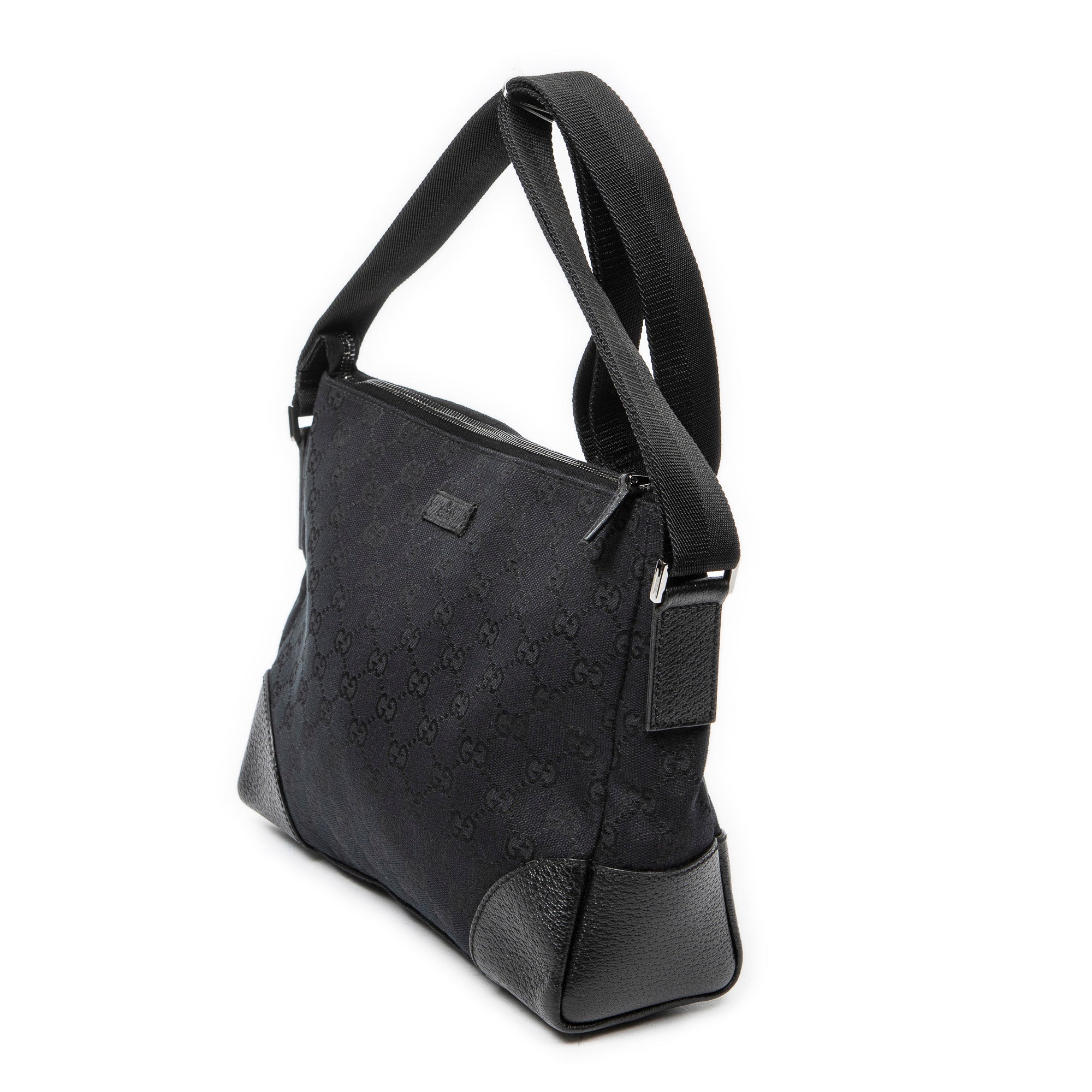 Shoulder Bag Joy Messenger Black Monogrammed Canvas