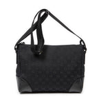 Bolso de Hombro Joy Messenger Lona Monogram con estampado "Joy" negra