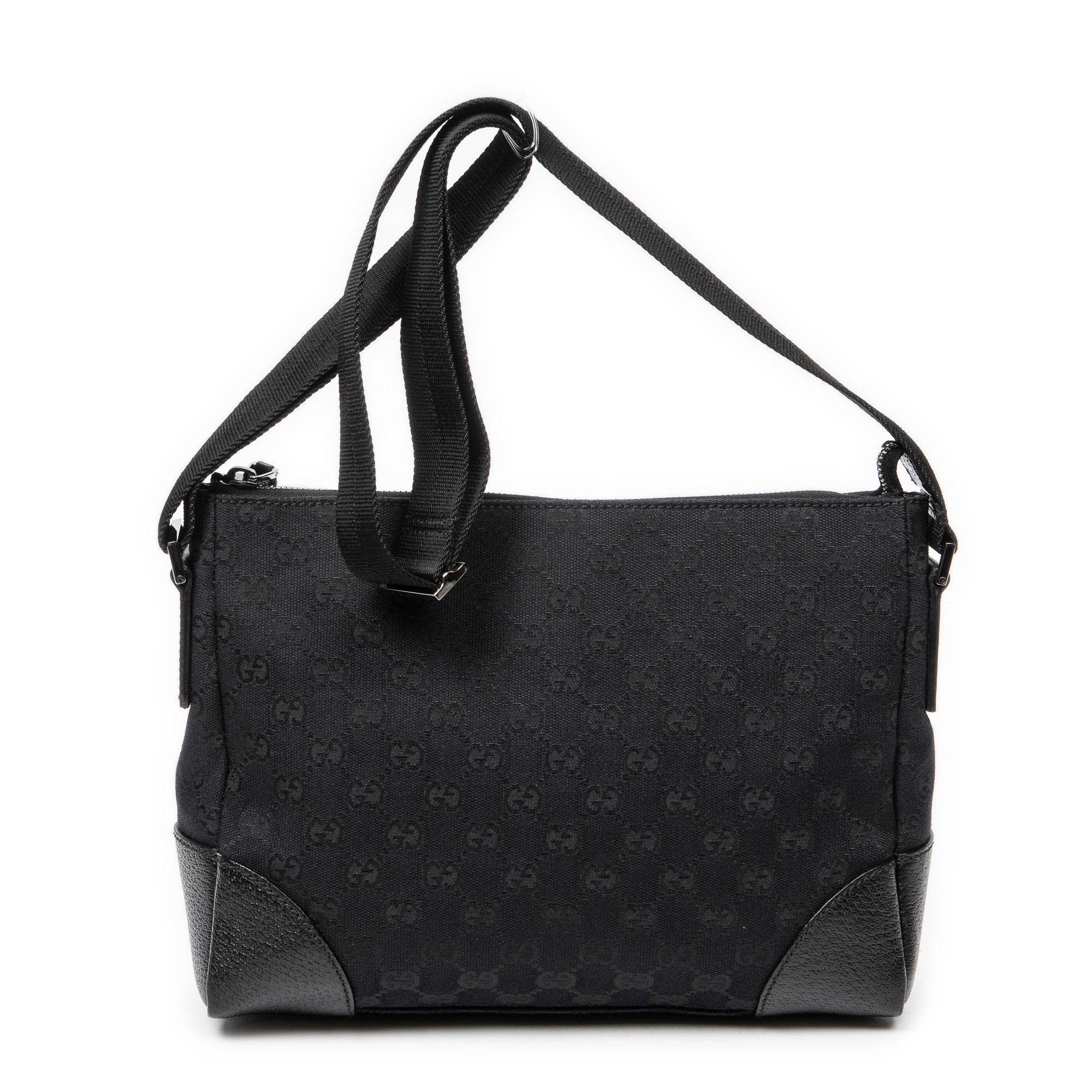 Bolso de Hombro Joy Messenger Lona Monogram con estampado "Joy" negra