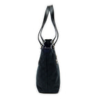 Shoulder Bag Charmy Bucket Tote Black Monogrammed Canvas