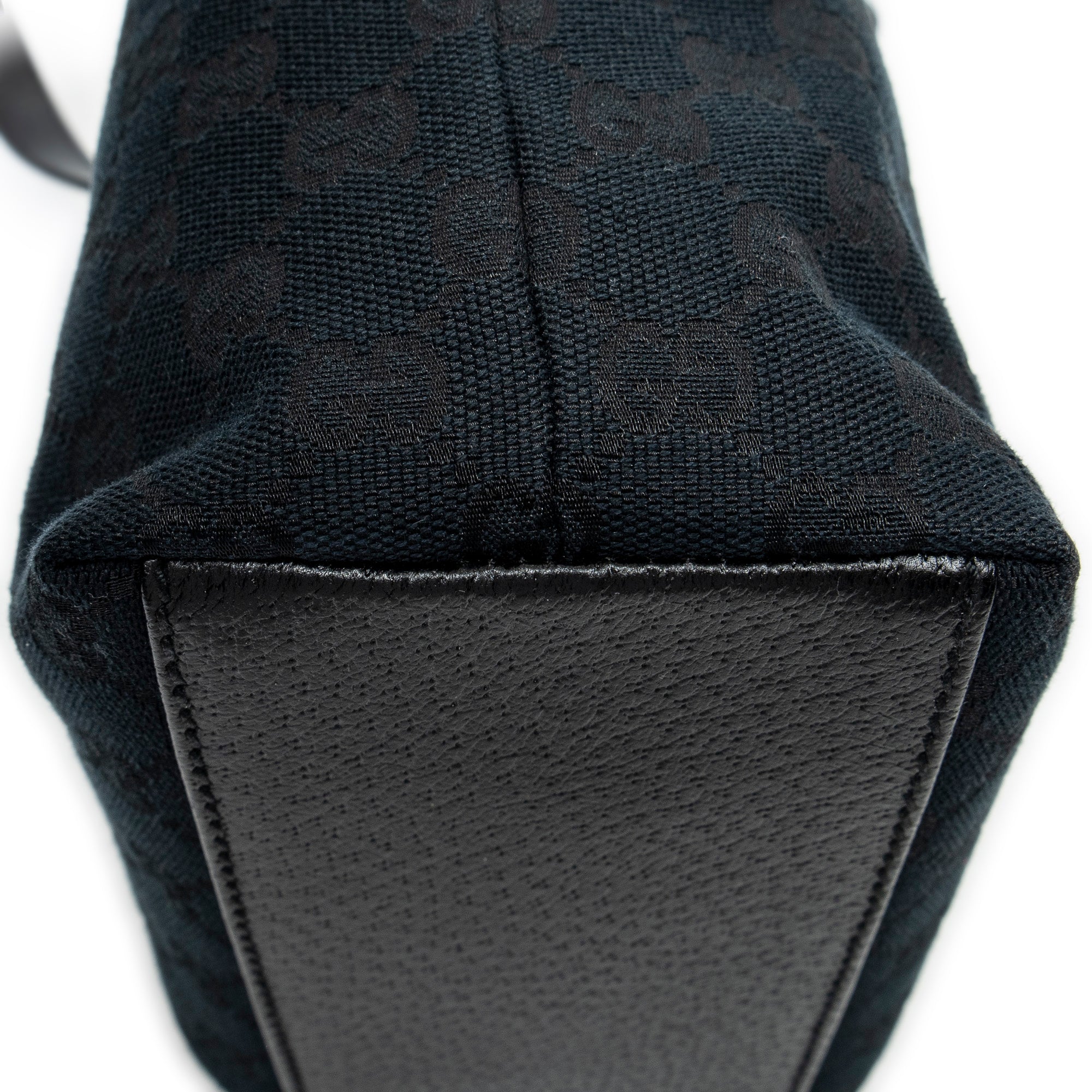 Shoulder Bag Charmy Bucket Tote Black Monogrammed Canvas