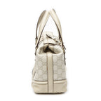 Shoulder Bag Web Treasure Boston Ivory Guccissima Leather