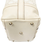Shoulder Bag Web Treasure Boston Ivory Guccissima Leather
