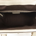 Shoulder Bag Web Treasure Boston Ivory Guccissima Leather