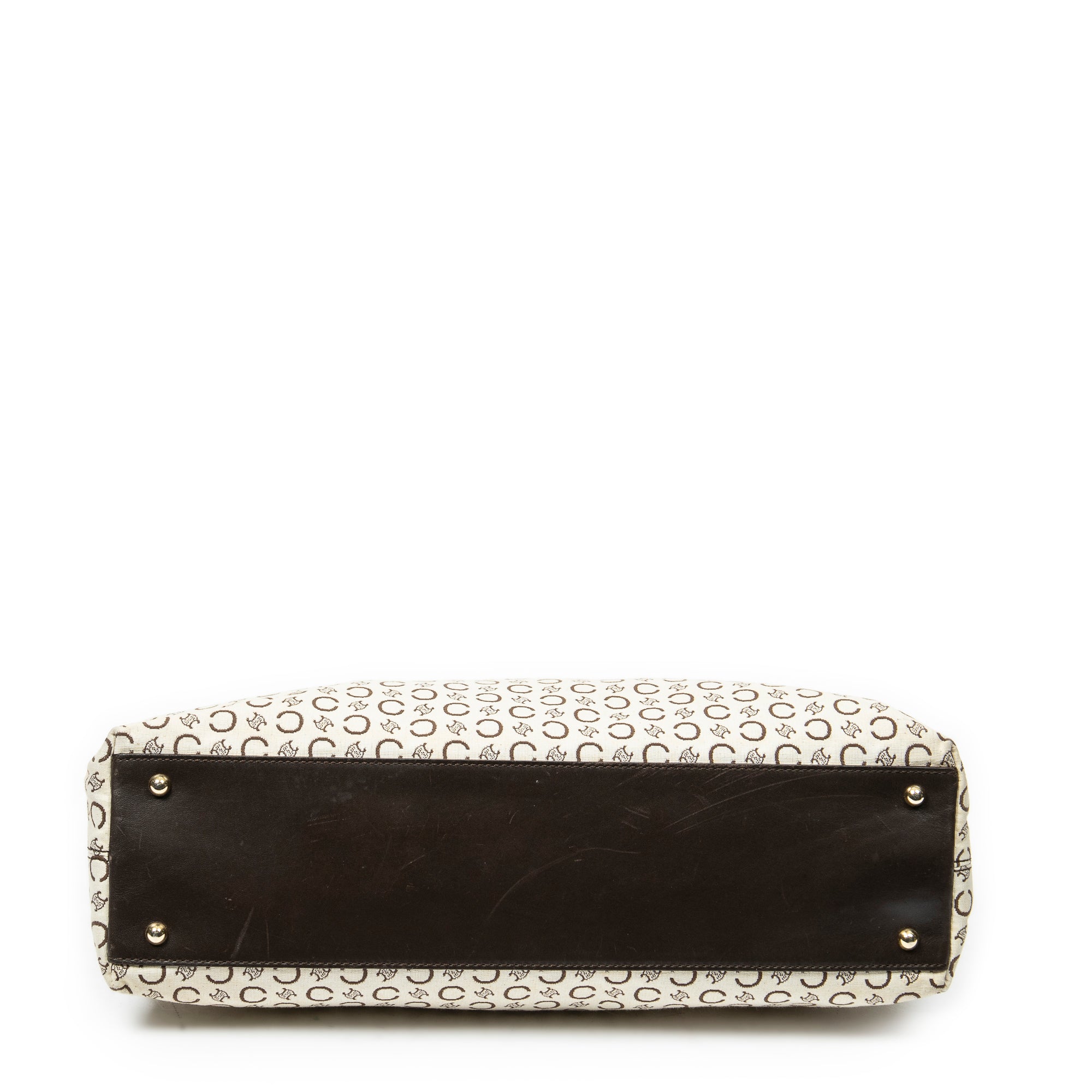 Bolso de Hombro Vintage Horizontal Beige Lona Macadam