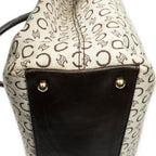 Bolso de Hombro Vintage Horizontal Beige Lona Macadam