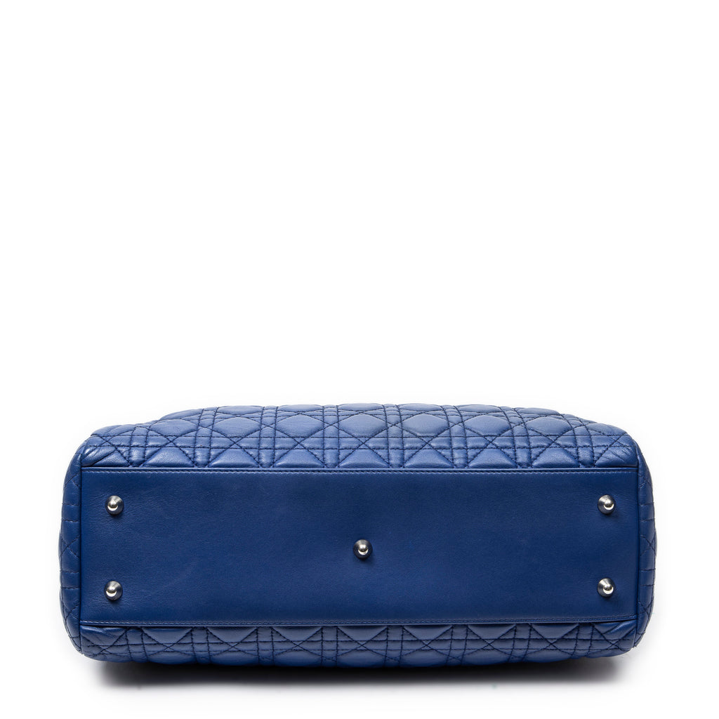 Dior - Sac cabas souple - Bleu marine