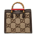 Shoulder Bag Large Diana Bamboo Tote Beige Jumbo GG Canvas