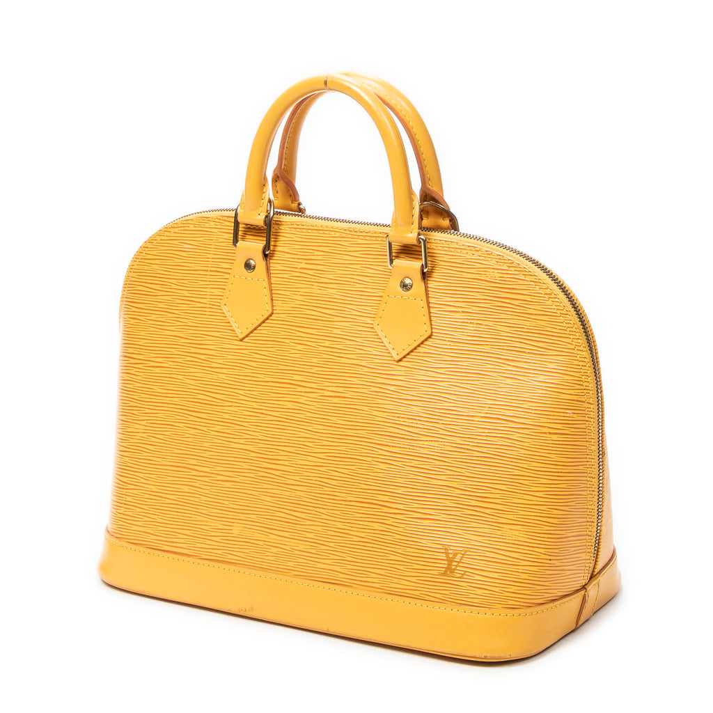 Handbag Alma PM Yellow Epi