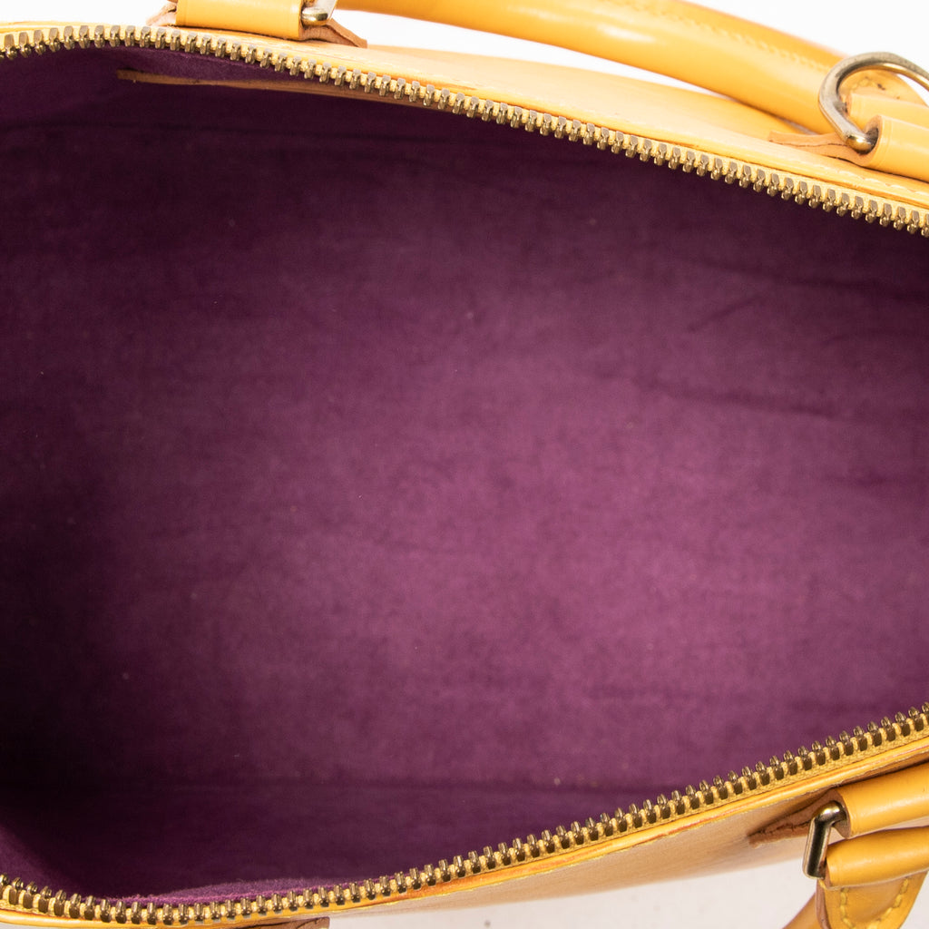 Handbag Alma PM Yellow Epi