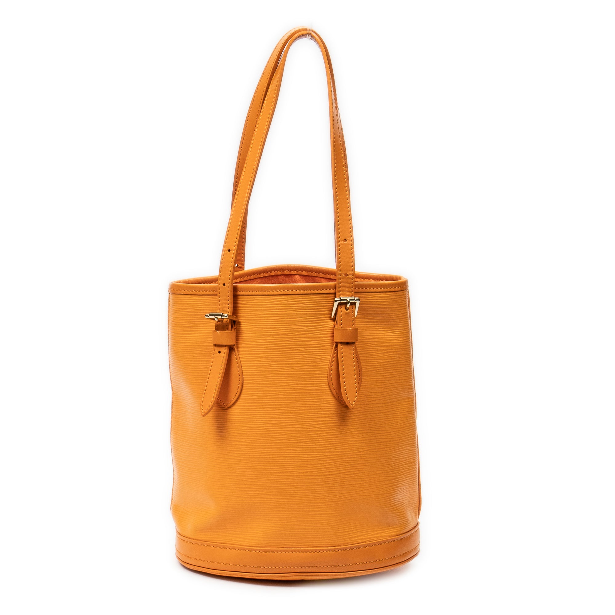 Shoulder Bag Bucket PM Mandarin Orange Epi