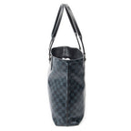 Handbag Cabas Voyage PM Black Damier Cobalt