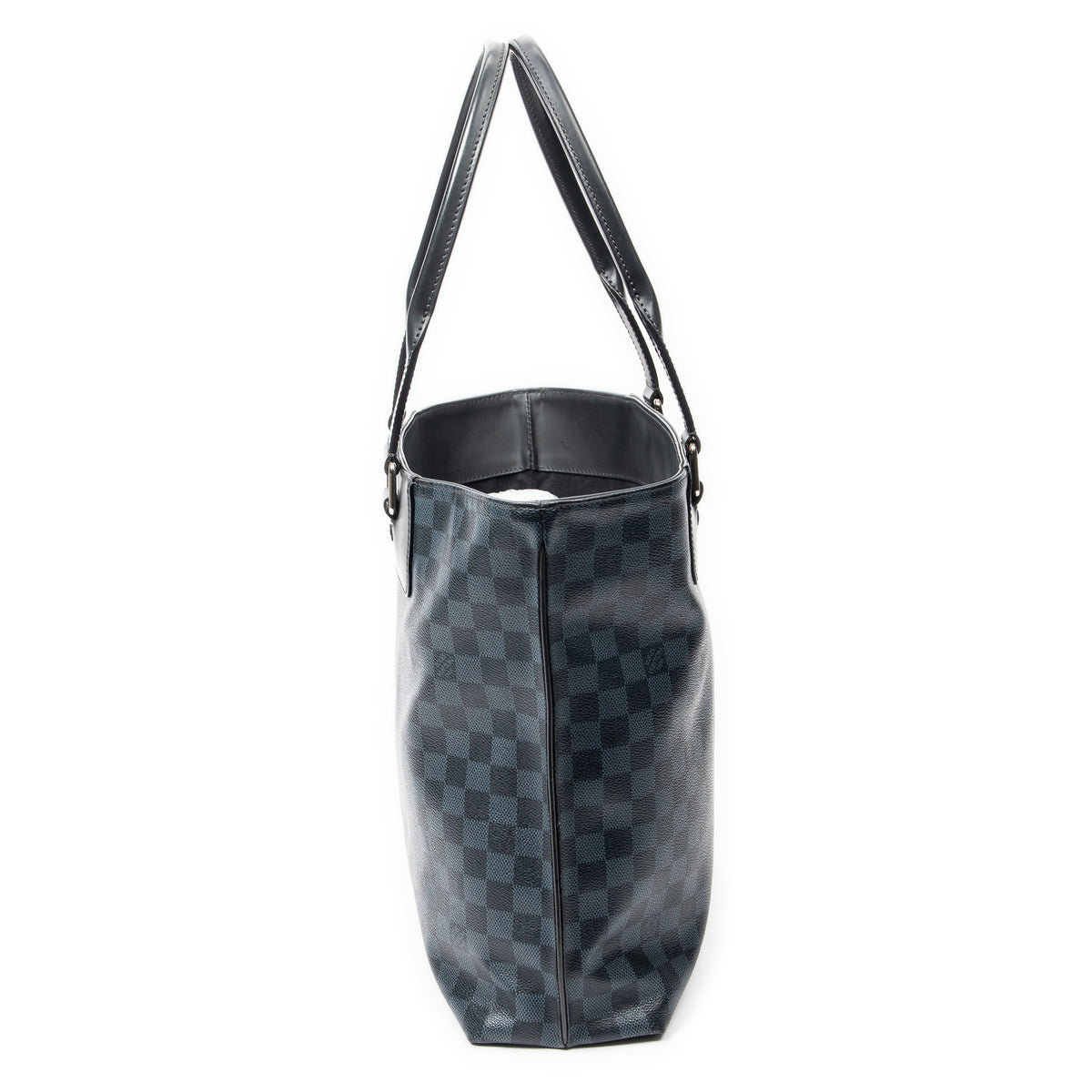 Handbag Cabas Voyage PM Black Damier Cobalt
