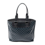 Handbag Cabas Voyage PM Black Damier Cobalt