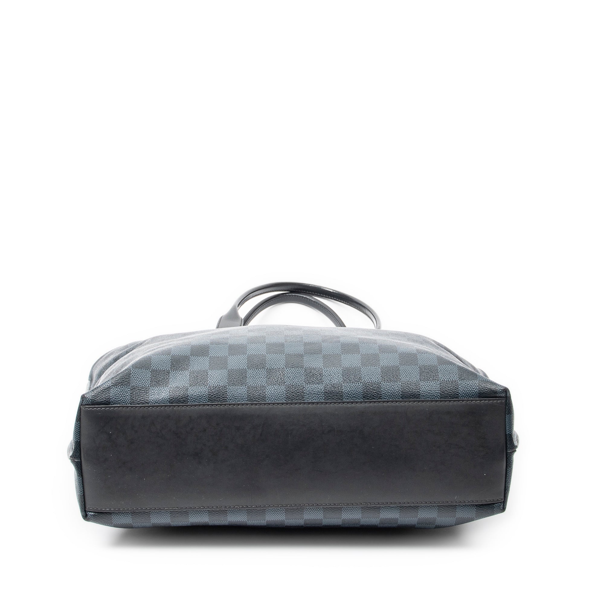 Handbag Cabas Voyage PM Black Damier Cobalt