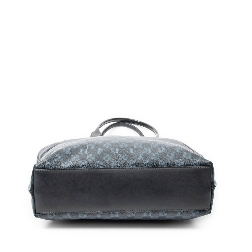 Handbag Cabas Voyage PM Black Damier Cobalt