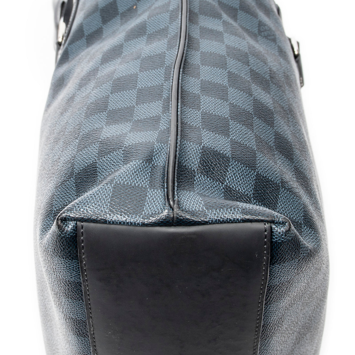 Handbag Cabas Voyage PM Black Damier Cobalt