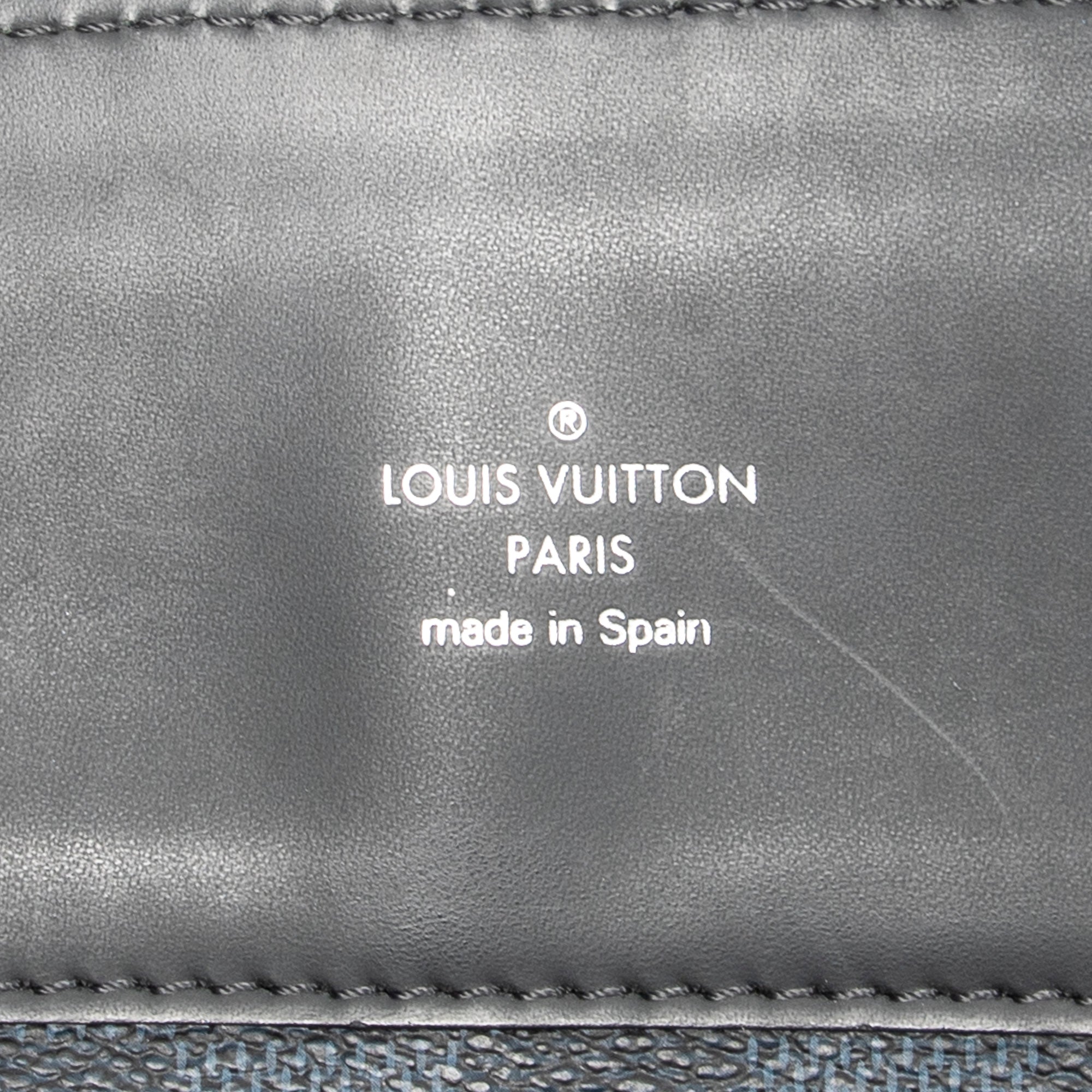 Handbag Cabas Voyage PM Black Damier Cobalt