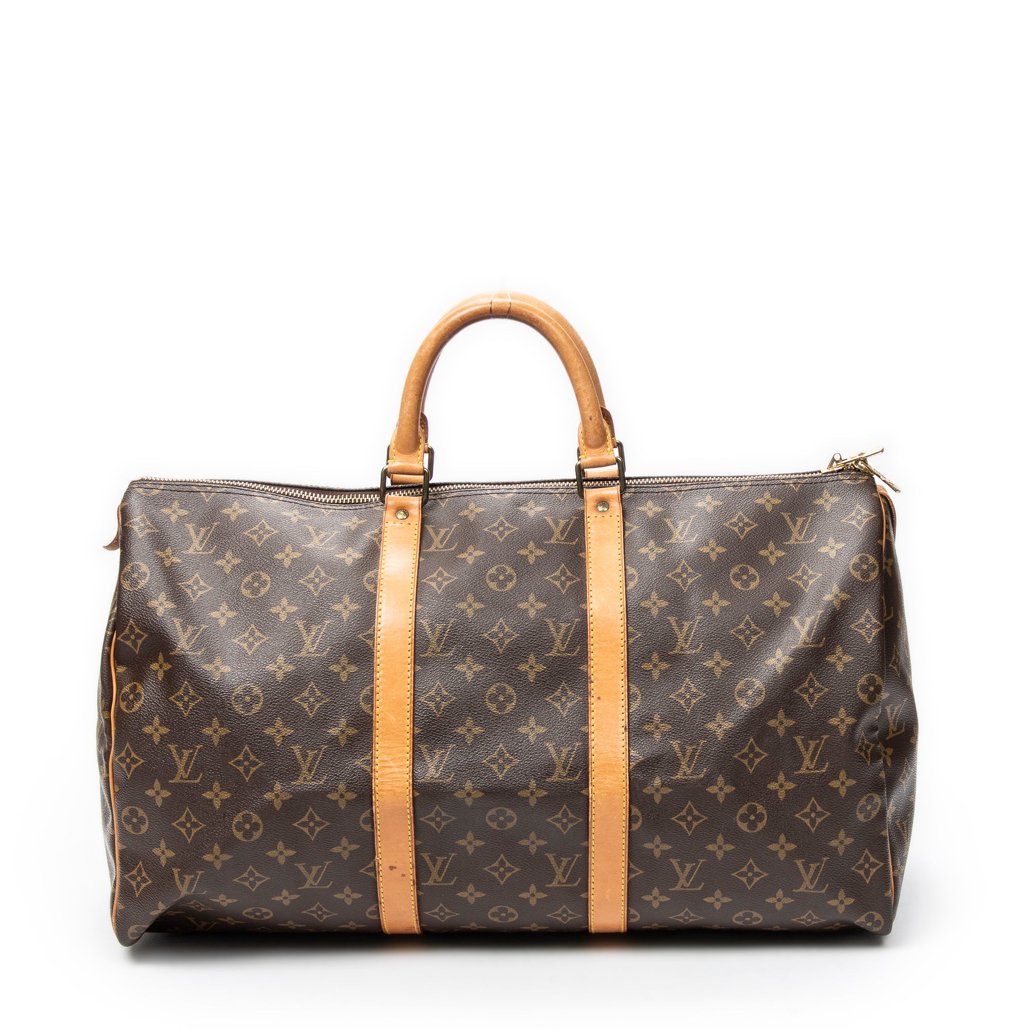 Travel Bag Keepall 50 Brown Monogram Canvas