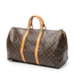 Travel Bag Keepall 50 Brown Monogram Canvas