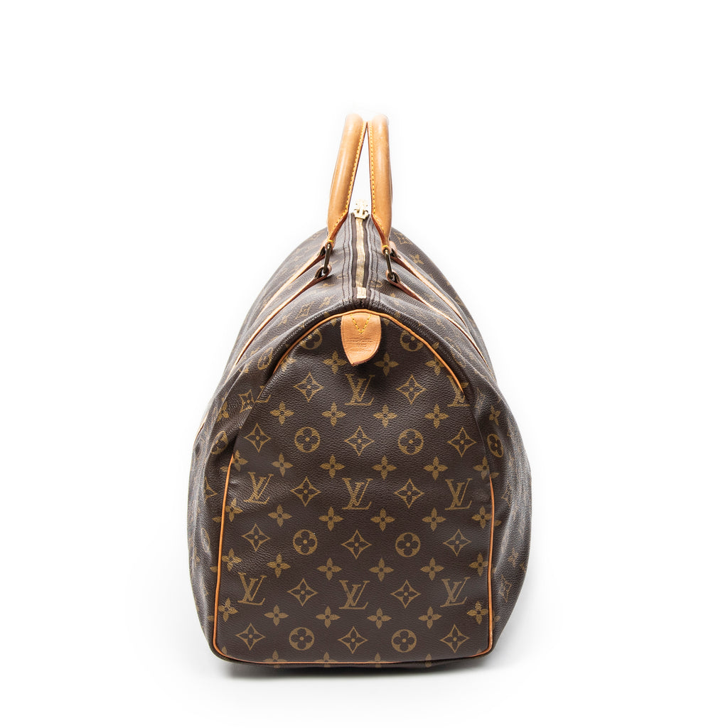 Travel Bag Keepall 50 Brown Monogram Canvas