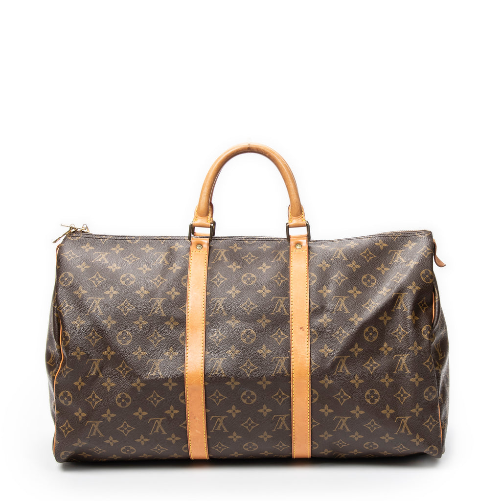 Travel Bag Keepall 50 Brown Monogram Canvas