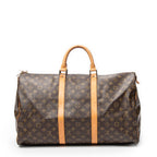 Travel Bag Keepall 50 Brown Monogram Canvas