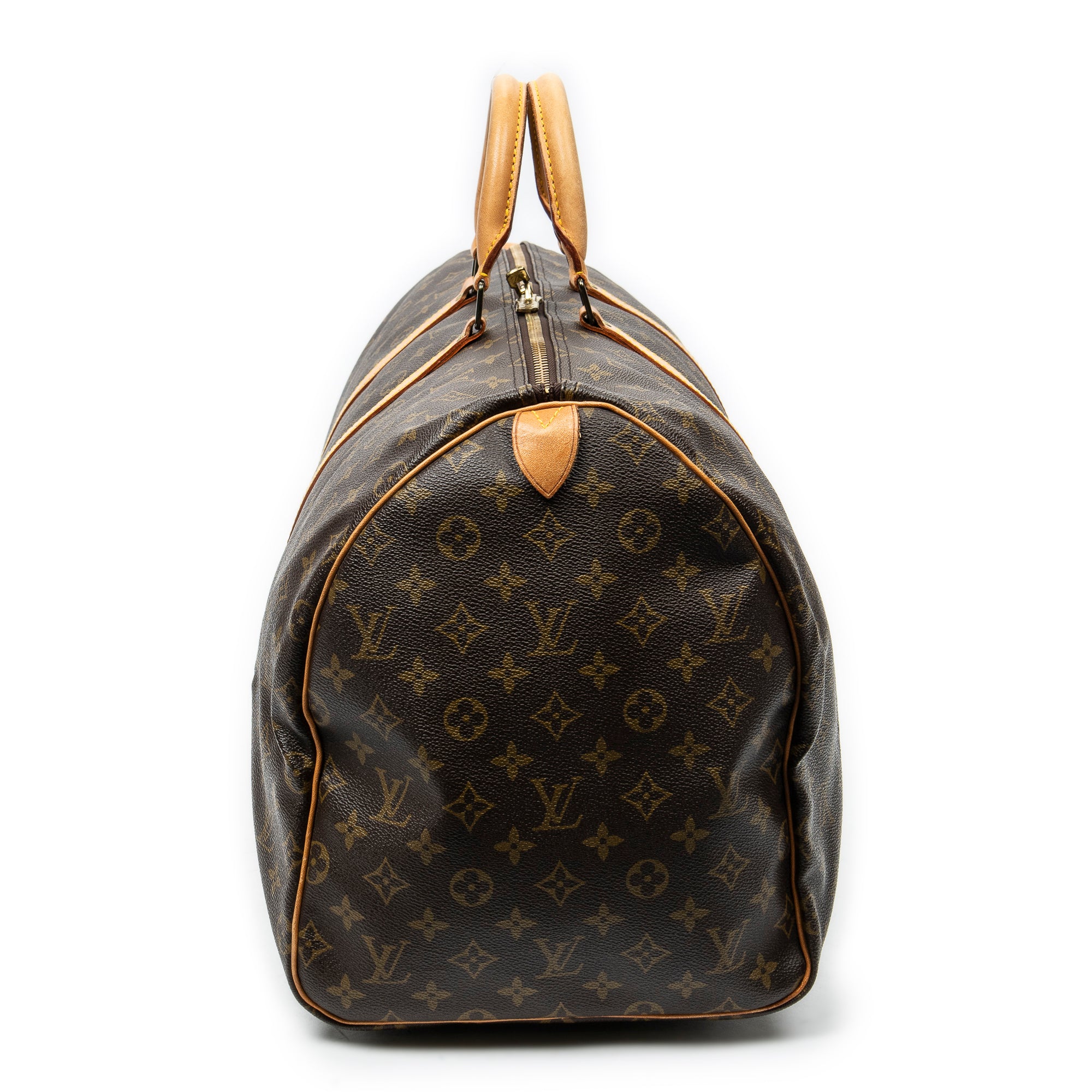 Travel Bag Keepall 55 Brown Monogram Canvas