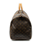 Travel Bag Keepall 55 Brown Monogram Canvas