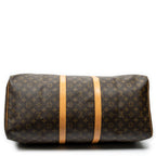 Travel Bag Keepall 55 Brown Monogram Canvas