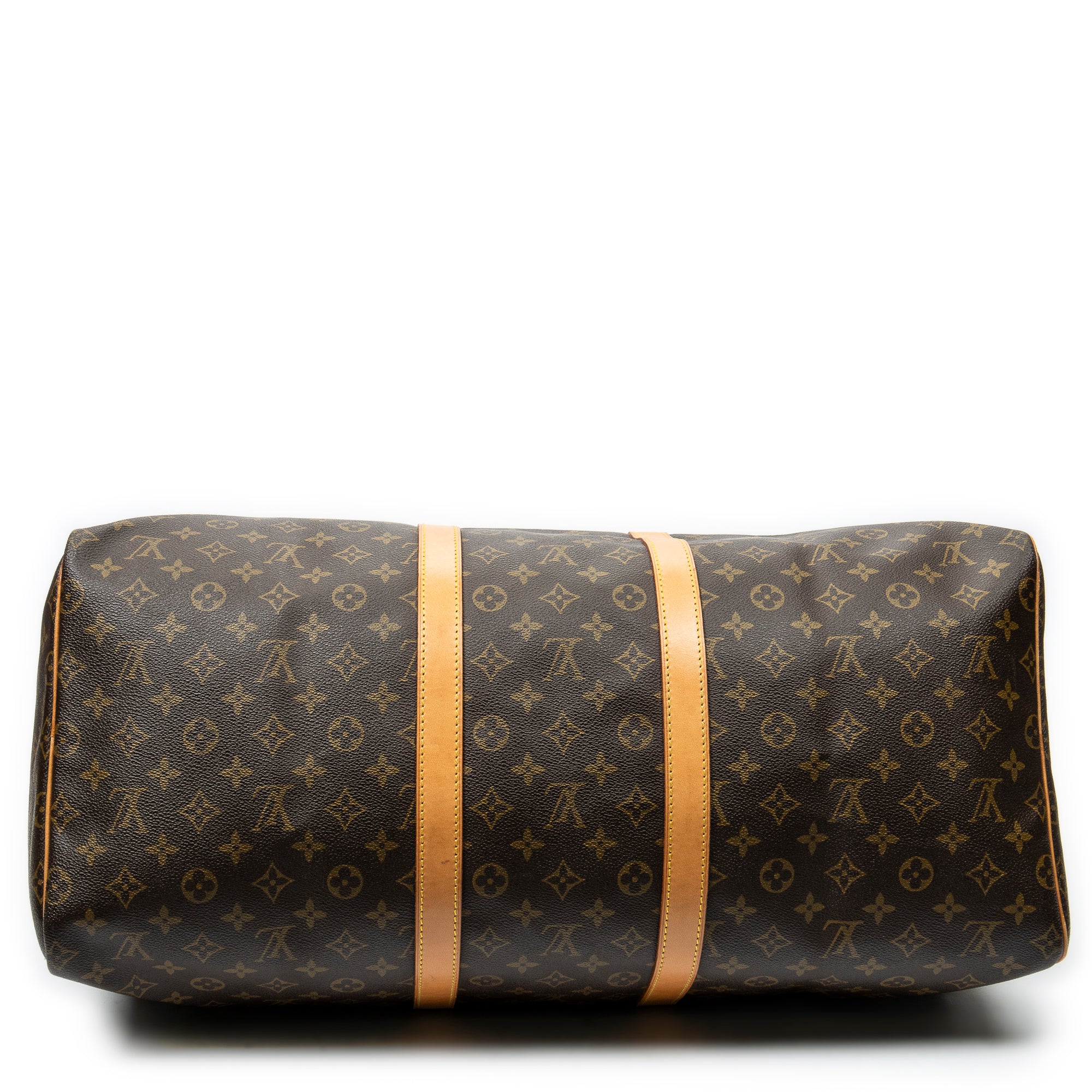 Travel Bag Keepall 55 Brown Monogram Canvas