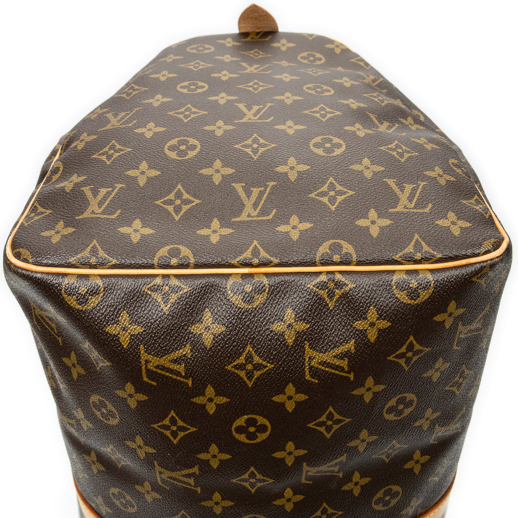 Travel Bag Keepall 55 Brown Monogram Canvas