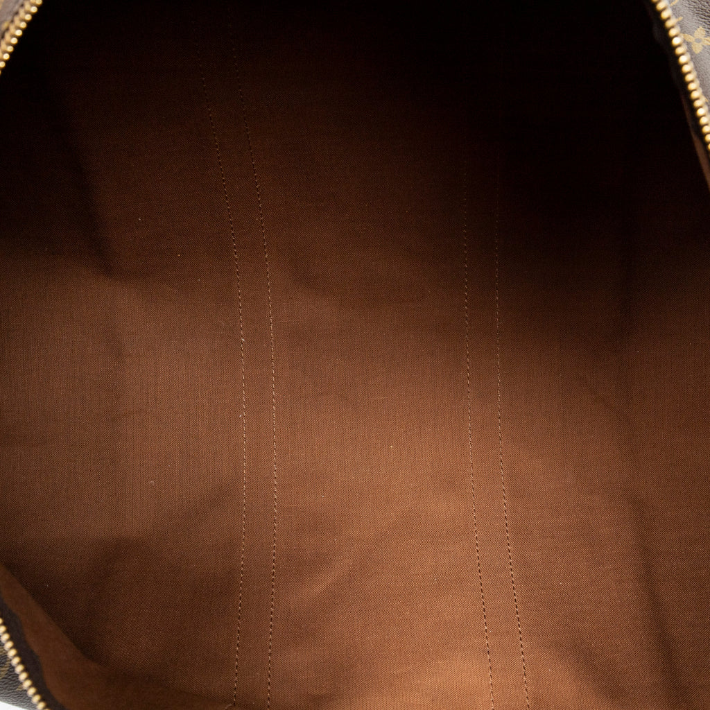 Travel Bag Keepall 55 Brown Monogram Canvas