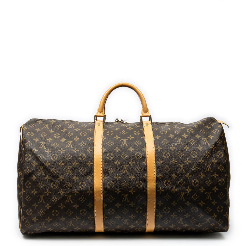 Travel Bag Keepall 60 Brown Monogram Canvas
