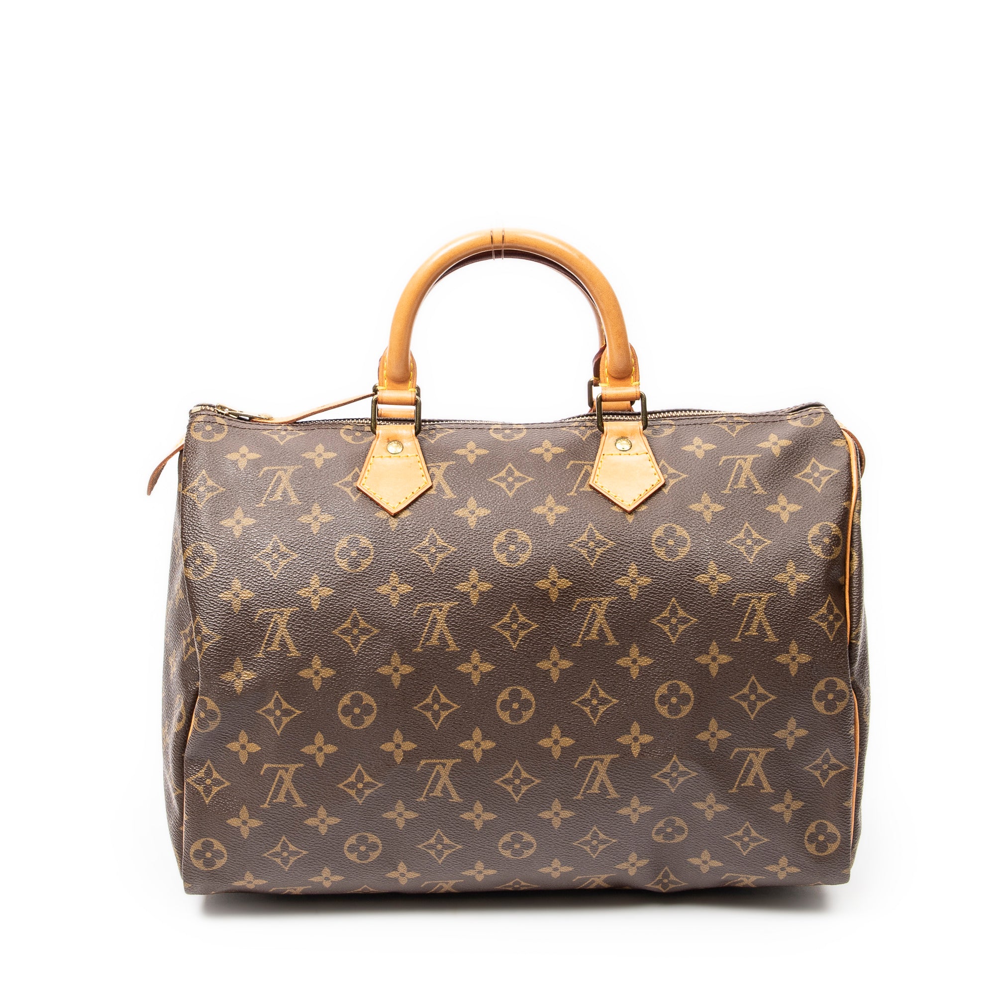 Handbag Speedy 35 Brown Monogram Canvas
