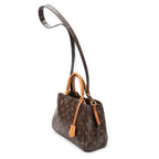 Handbag Montaigne PM Brown Monogram Canvas