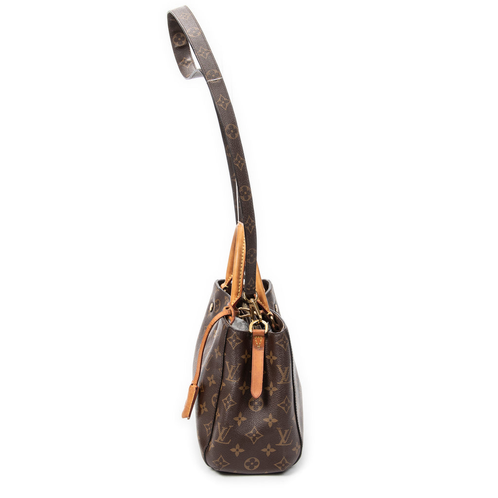 Handbag Montaigne PM Brown Monogram Canvas
