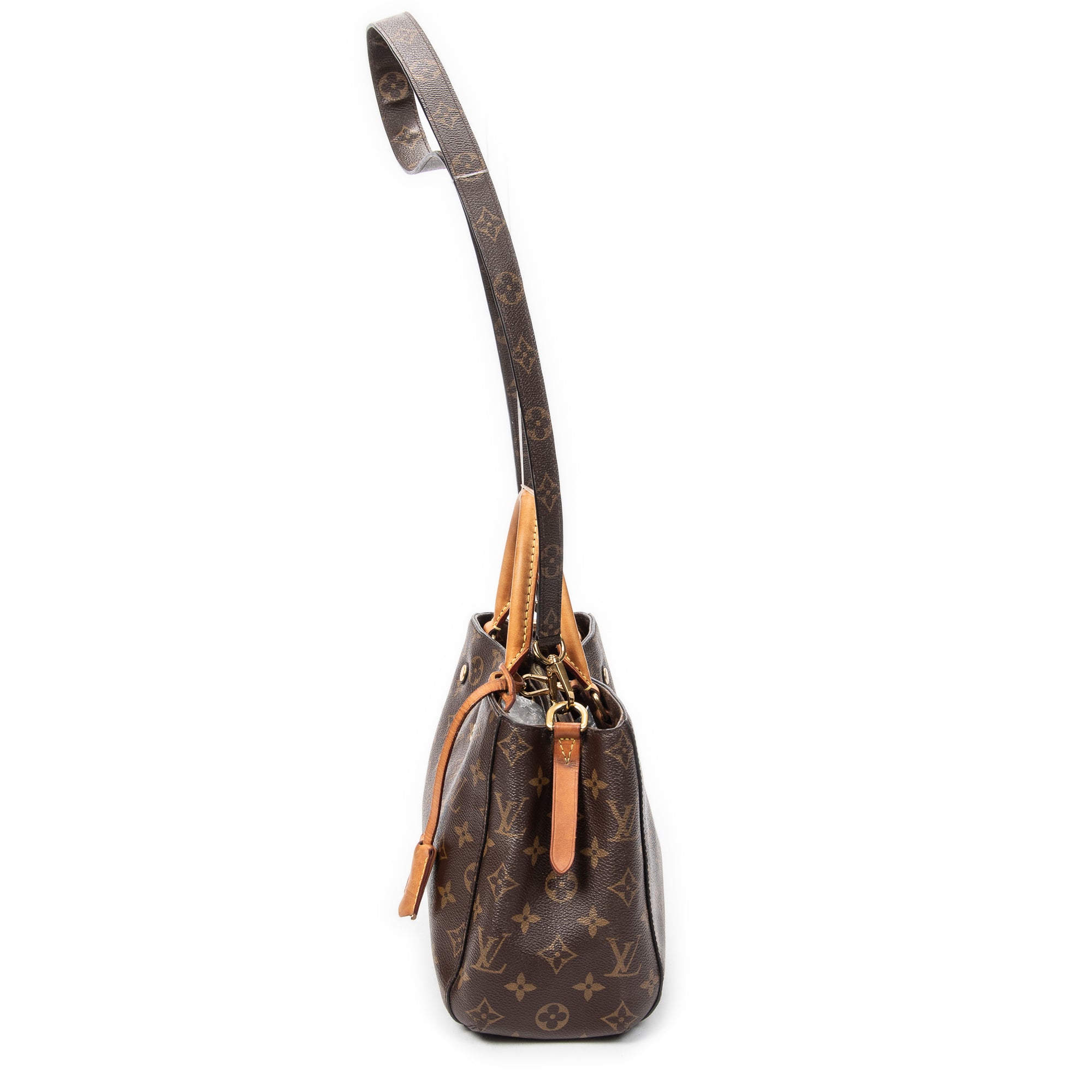 Handbag Montaigne PM Brown Monogram Canvas