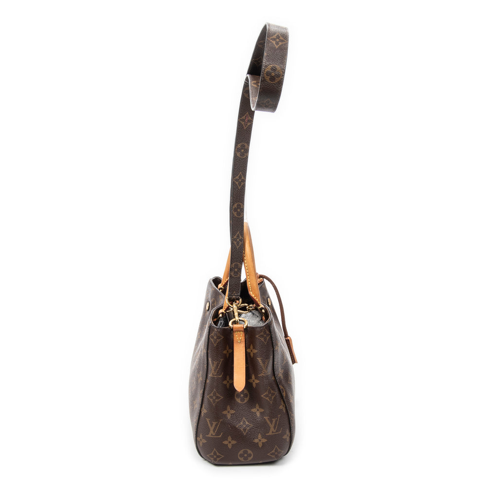 Handbag Montaigne PM Brown Monogram Canvas