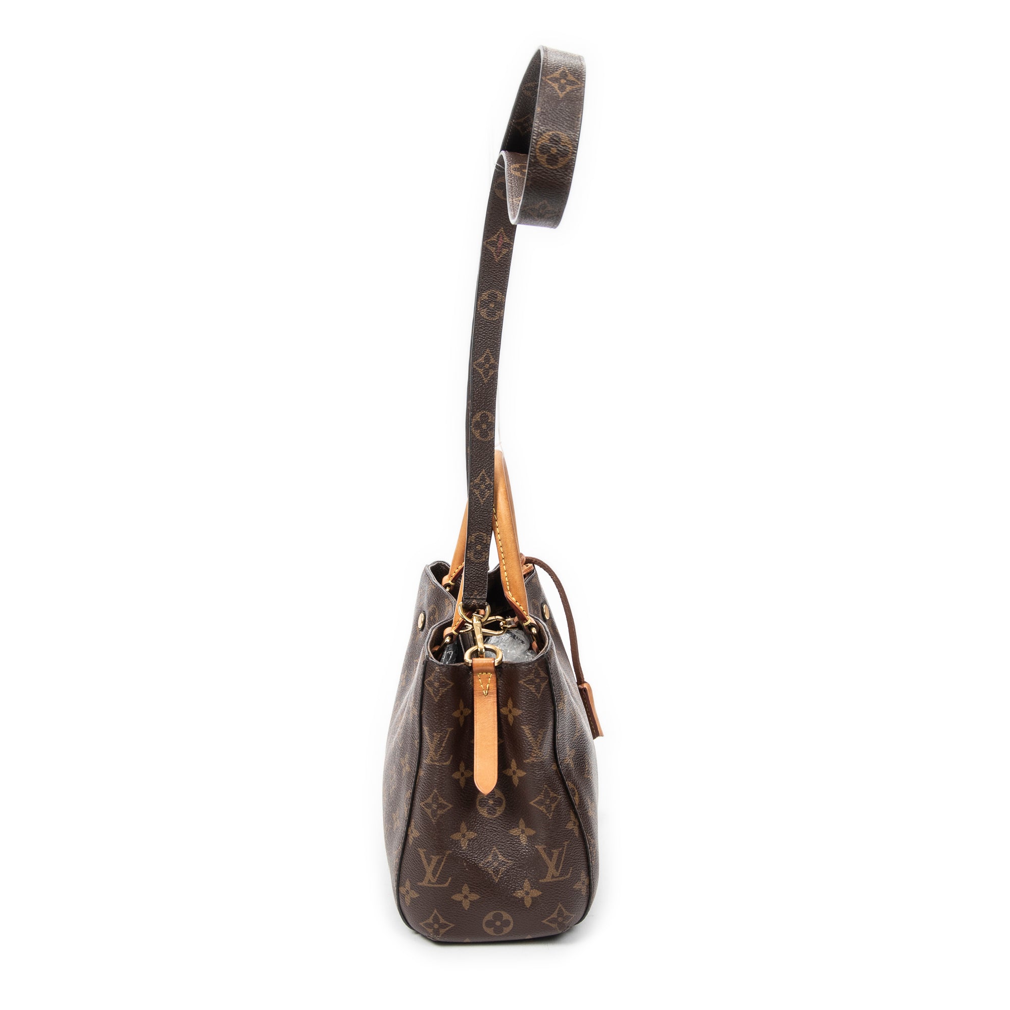 Handbag Montaigne PM Brown Monogram Canvas