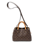 Handbag Montaigne PM Brown Monogram Canvas