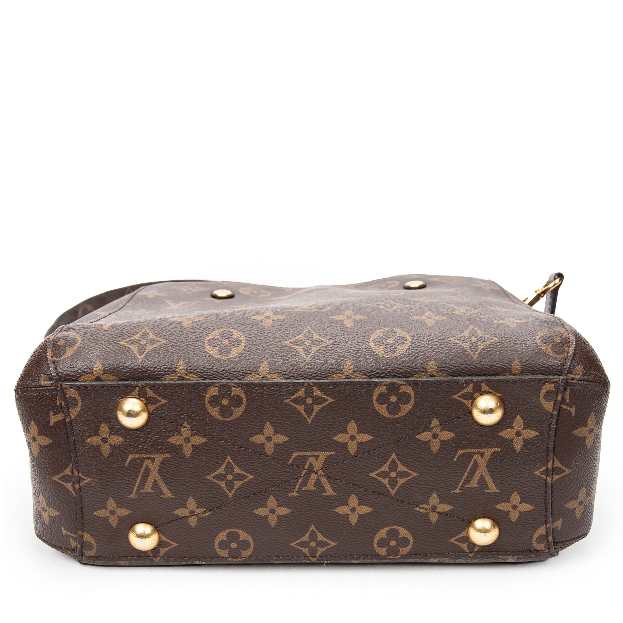 Handbag Montaigne PM Brown Monogram Canvas