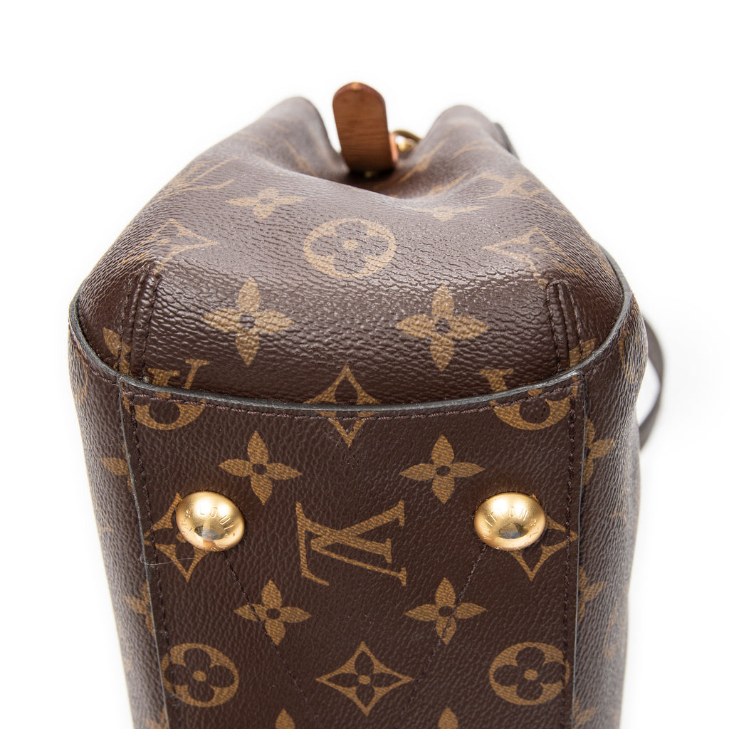 Handbag Montaigne PM Brown Monogram Canvas