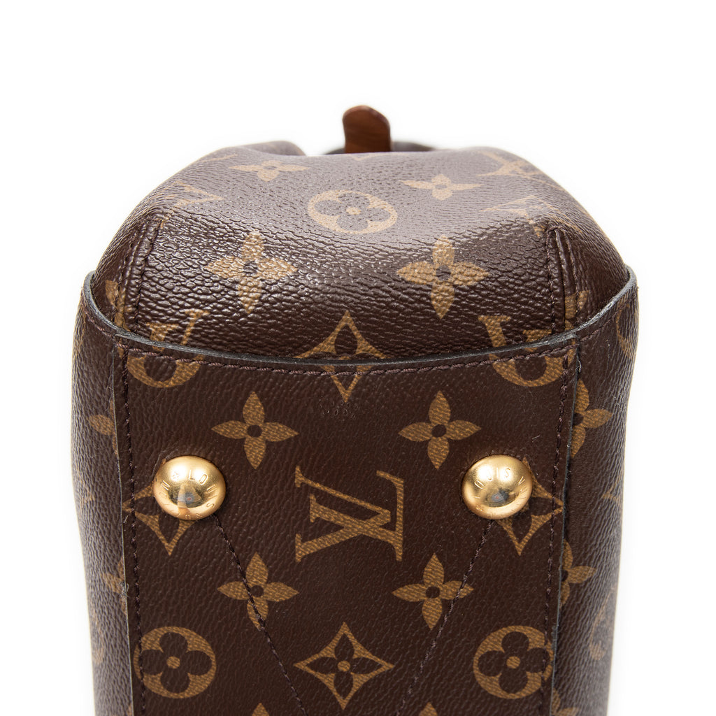 Handbag Montaigne PM Brown Monogram Canvas