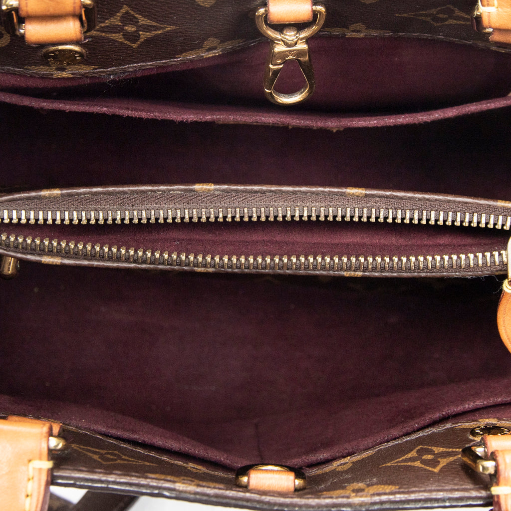 Handbag Montaigne PM Brown Monogram Canvas