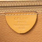 Handbag Vintage Flap Top Handle Brown Macadam Coated Canvas