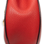 Shoulder Bag Small Drew Red Grained Calfskin Leather