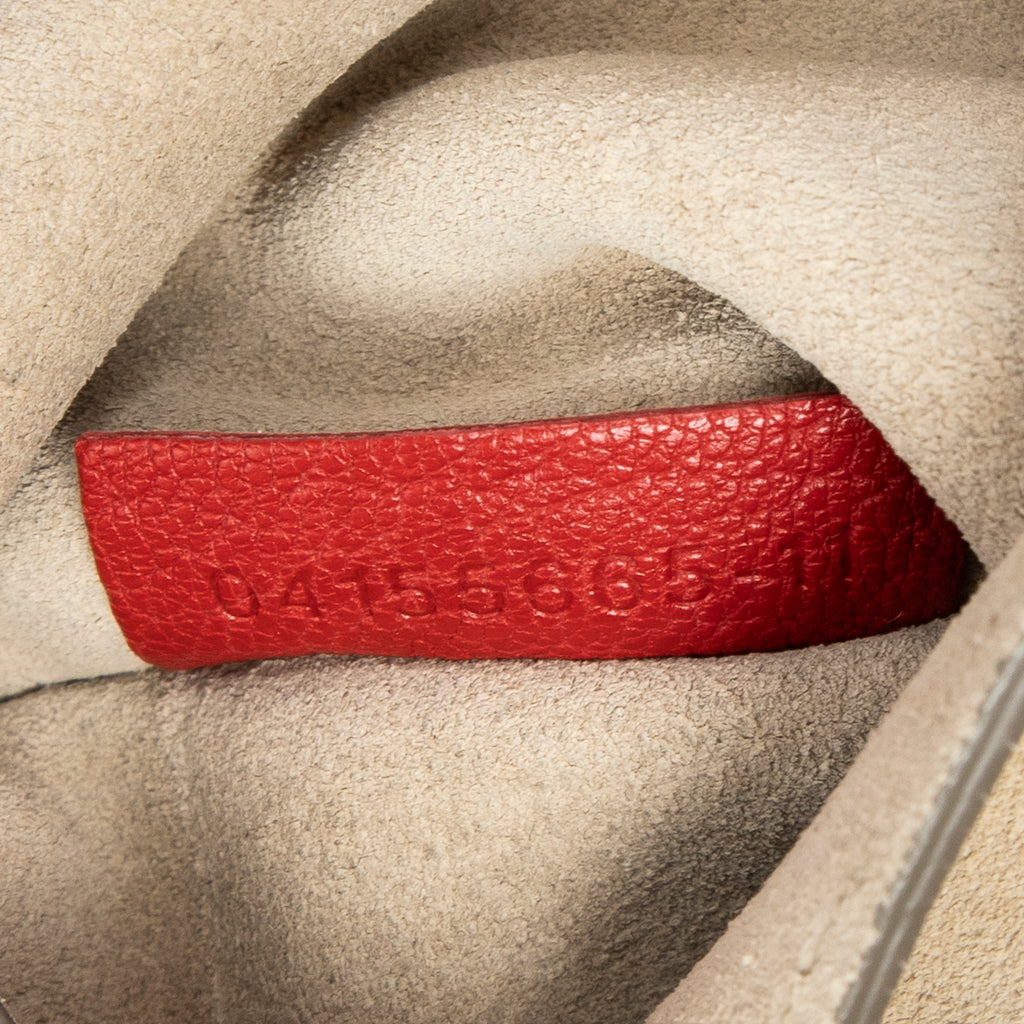 Shoulder Bag Small Drew Red Grained Calfskin Leather
