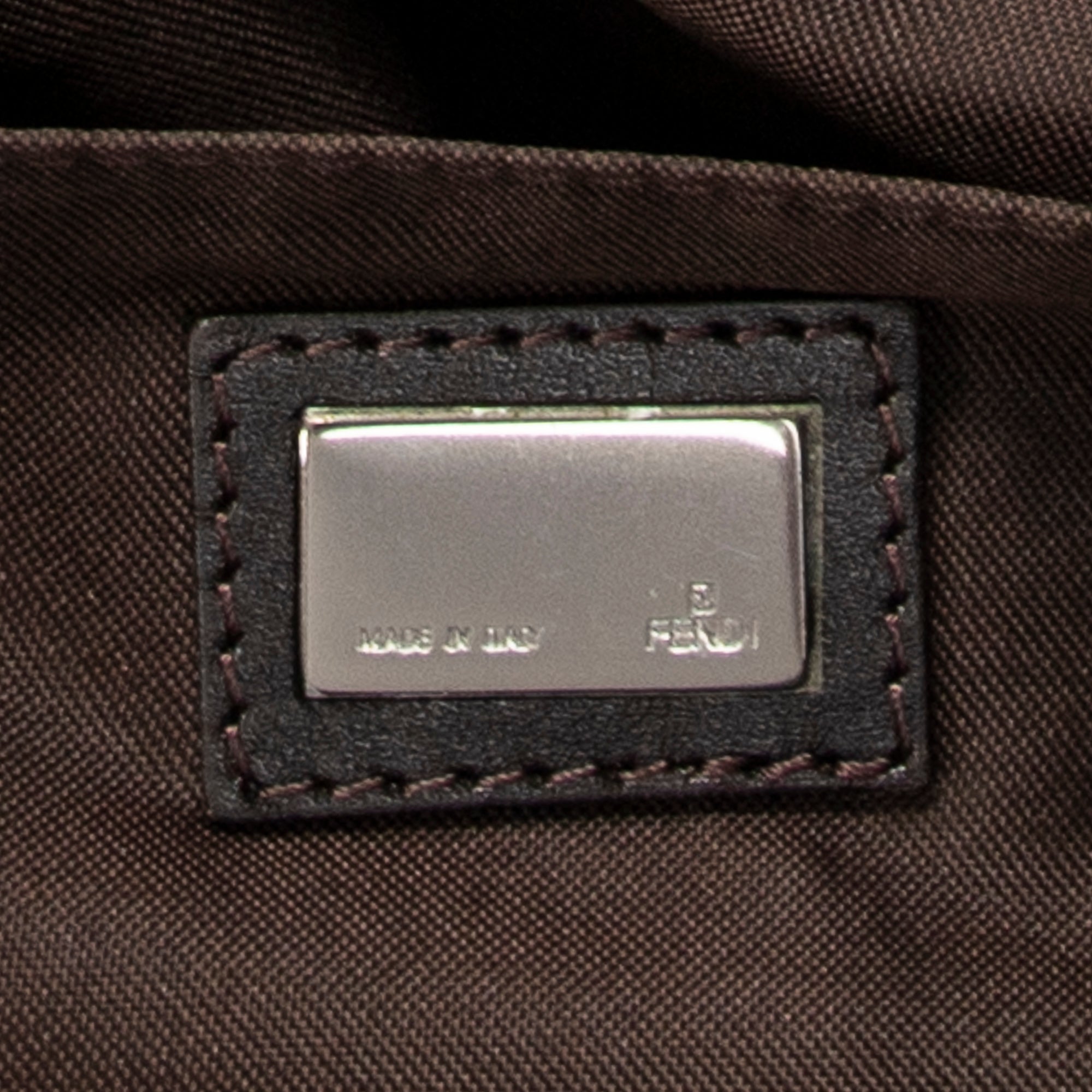 Shoulder Bag Large Flat Crossbody Brown Zucchino Canvas